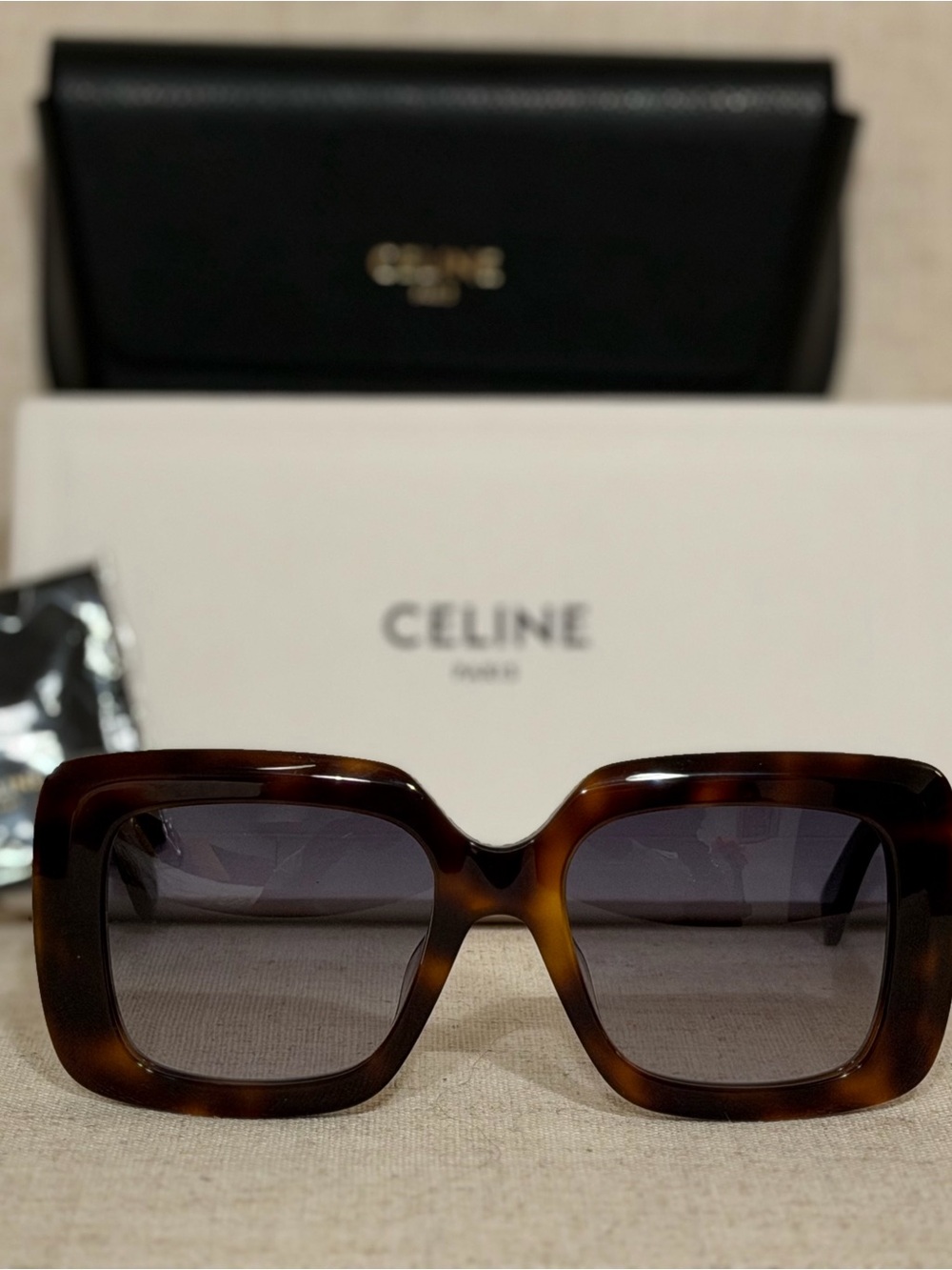 Celine Women’s Tortoiseshell Square Sunglasses - Brown Gradient